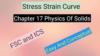 Stress Strain Curve  FSC  ICS  Part 2 Physics [upl. by Orel]