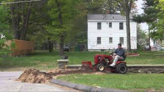 1977 Wheel Horse c160 Dozer Blade snow plow Demo [upl. by Osnofledi]