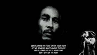 Bob Marley  Get Up Stand Up lyrics [upl. by Annig]