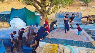 🪣🧼quotAmir and family Installing a Water Heater amp Washing Rugs A Family Day at the Farmquot🧹 [upl. by Yenial622]