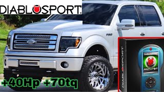 DIABLOSPORT TUNER on my F150 ECOBOOST 060 Times amp Dyno Pulls HUGE DIFFERENCE [upl. by Babcock]