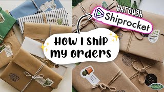 How I Ship Orders 🇮🇳  Using ShipRocket  Shipping Orders through Shiprocket [upl. by Octavla]