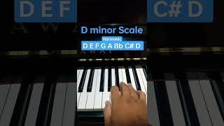 D minor scale Harmonic  Piano Tutorial [upl. by Aihseyt]