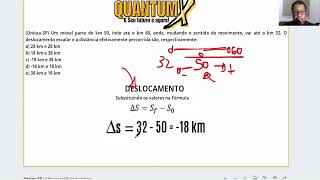 UnitauSP Um móvel parte do km 50 indo até o km 60 onde  Questões de Física  Quantum X [upl. by Barron507]