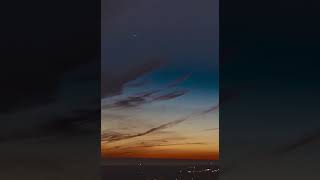 Drone hyperlapse of the A3 TsuchinchanATLAS Comet seen from the Jersey Shore on 10122024 [upl. by Iaw782]