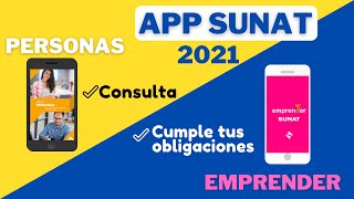 Conoce las Aplicaciones Móviles  Personas SUNAT y Emprender SUNAT [upl. by Rhodes490]