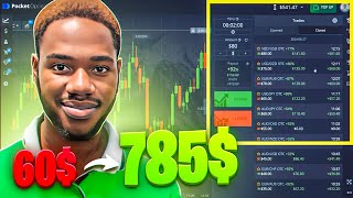 POCKET OPTION TRADING  Easy way to make 700 in 2 minutes [upl. by Trevorr915]