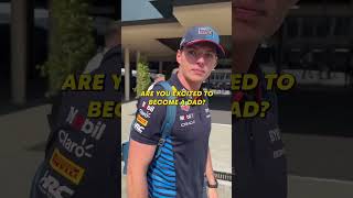 Max Verstappen on Becoming a Dad 👶 [upl. by Anayra81]