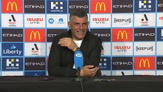 John Aloisi Press Conference  Melbourne City v Western United [upl. by Radec]