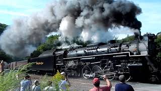 Nickel Plate Road 765  Reading and Northern 425 whistle battle across Lehigh Gorge Clip of the Day [upl. by Lieberman]