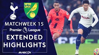 Tottenham Hotspur v Norwich City  PREMIER LEAGUE HIGHLIGHTS  1252021  NBC Sports [upl. by Erlene]