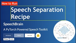 How to Run Speech Separation Recipe using SpeechBrain  A PyTorch Powered Speech Toolkit [upl. by Ranna182]