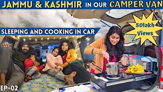 CAR CAMPING in Jammu amp Kashmir😍MAKING FRIED RICE in OUR CAMPER VAN😋COOKING amp SLEEPING IN OUR XUV500 [upl. by Boyd633]