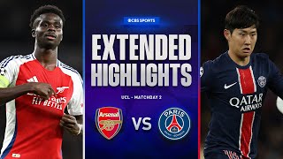 Arsenal vs PSG Extended Highlights  UCL League Phase MD 2  CBS Sports Golazo [upl. by Gustaf820]