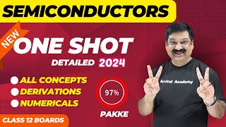 SEMICONDUCTORS OneShot 💥NCERT Class 12 Physics Chap 14 One shot Subscribe ArvindAcademy [upl. by Patti]