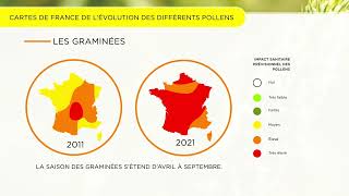 Impacts du réchauffement climatique sur l’évolution des pollens en France – Stallergenes Greer [upl. by Haorbed]