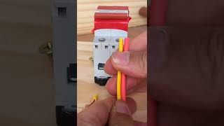 Connect the wire to circuit breaker tipsandtricksdiy foryou electrian elecrical foryou [upl. by Saw]