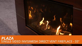 Enjoy the Plaza SingleSided InvisiMesh Direct Vent Fireplace [upl. by Baten863]