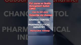 What is Change Control in Pharmaceutical Industry pharma [upl. by Aniv]