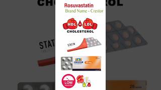 rosuvastatin crestor tablet best for H D l L D L low cholesterol youtoube short video💞💞💞 [upl. by Ettelimay]