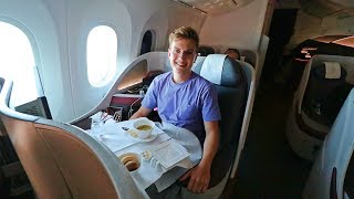 Qatar Airways 787 Business Class Review  Worlds Best Airline 2017 [upl. by Aicatsanna]