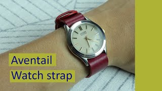 Aventail watch strap  Worlds first one piece leather NATO watch strap [upl. by Lotti]