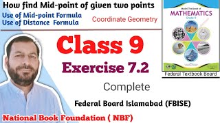 Class 9 Exercise 72 NBF Maths Ex 72 Class 9th federal board FBISE Math national Book foundation [upl. by Ativoj]