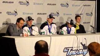 2014 East Grand Forks Boys Hockey State Championship Post Game Press Conference [upl. by Birchard]