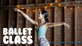 Ballet Class For Beginners  How To Do Simple Ballet Moves With trainwithkendall [upl. by Werdn]