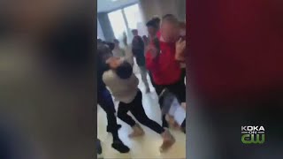 Fight Breaks Out In Hallway Of Highlands High School [upl. by Asle]