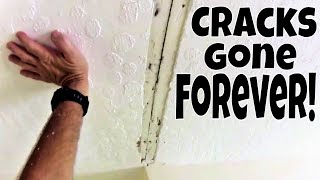 How to Repair a Ceiling Crack Diy Drywall Repair Tips and Tricks [upl. by Airehtfele]