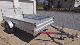 Stirling 5x10 Utility Trailer with Ramp Gate Review [upl. by Franny458]