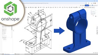 Découverte de Onshape  Première pièce [upl. by Yenettirb]