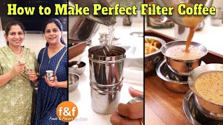 How to make filter coffee  Make at home with my friend Usha साउथ इंडिया की फेमस फ़िल्टर कॉफ़ी [upl. by Horodko]