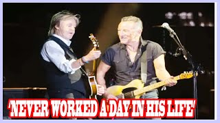 Bruce Springsteen roasted by Sir Paul McCartney joking he’s ‘never worked a day in his life’ [upl. by Sug]