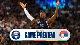 Olympic Basketball Preview Team USA faces Serbia as winner advances to Gold Medal game  CBS Sports [upl. by Kcinomod]