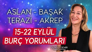 1522 Eylül Burç Yorumları  AslanBaşakTeraziAkrep  Astroloji Gurusu [upl. by Nolahc]