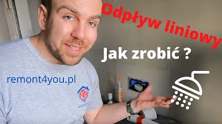 jak zamontować odpływ liniowy viega łazienka od Ado Z 4 remont4you [upl. by Other]