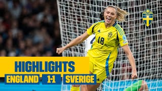 Rolfö poängräddare mot England  Highlights EnglandSverige 11 [upl. by Laven]