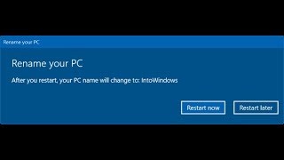 How to change computer name  Windows 108187 [upl. by Schott]