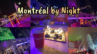 Montréal by NightNuit Blanche au centreville de Montréal en lumière تحويسة في مونتريال فالليل [upl. by Olimreh]