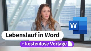 Lebenslauf in Word erstellen ✅ kostenlose Vorlage 📑 [upl. by Anayk745]