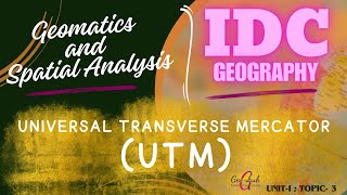 UNIVERSAL TRANSVERSE MERCATOR  UTM  PROJECTION [upl. by Aurilia316]