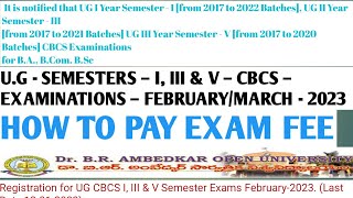 HOW TO PAY BRAOU EXAM FEE ALL SEMISTERS braoulatestupdates [upl. by Lesiram815]