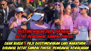 LUAR BIASA‼️FUJI DIISTIMEWAKAN LARI MARATHON DIKAWAL KETAT SAMPAI FINISH PENGAWAL KEWALAHAN [upl. by Aynekat]