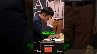 Ding Liren Surprises Gukesh on the First Move 😨 gukesh dingliren chess [upl. by Kresic]