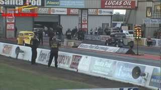 Huge Ford Pop Wheelie at Santa Pod [upl. by Rhine6]