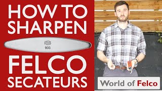 How to sharpen FELCO Secateurs [upl. by Michaeu]