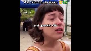 Pérolas do enem memes humor enem shorts [upl. by Aicinoid]