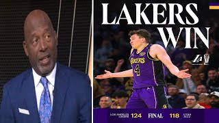 LEGENDARY  Dalton Knecht Hits 9 Threes Scores 37 in Lakers’ Win Over Jazz  James Worthy Reacts [upl. by Larual309]